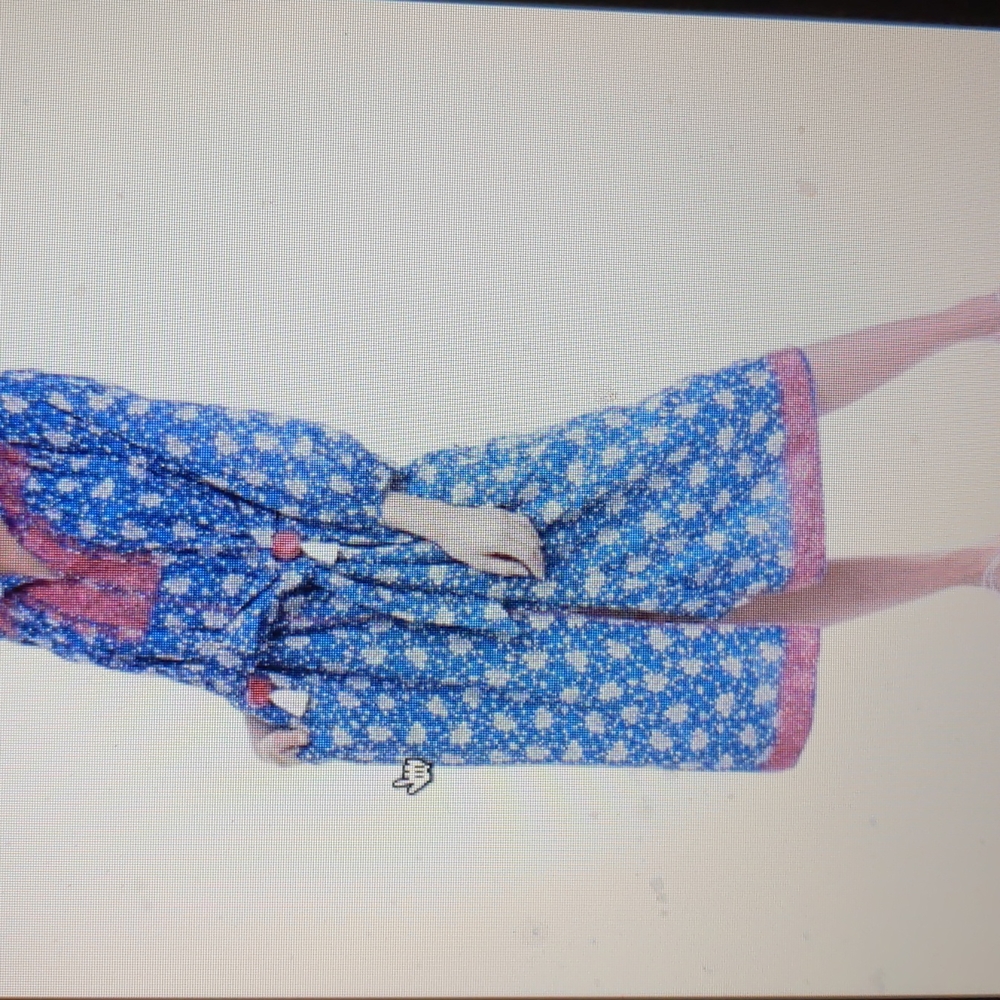Organic Tunic Dress Skyblock Pink Embroidery